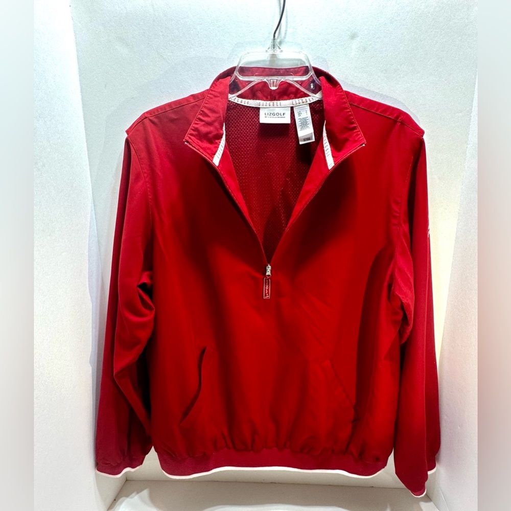 Liz Golf Windbreaker Pullover 1/4 Zip Jacket size Large - Picture 2 of 11